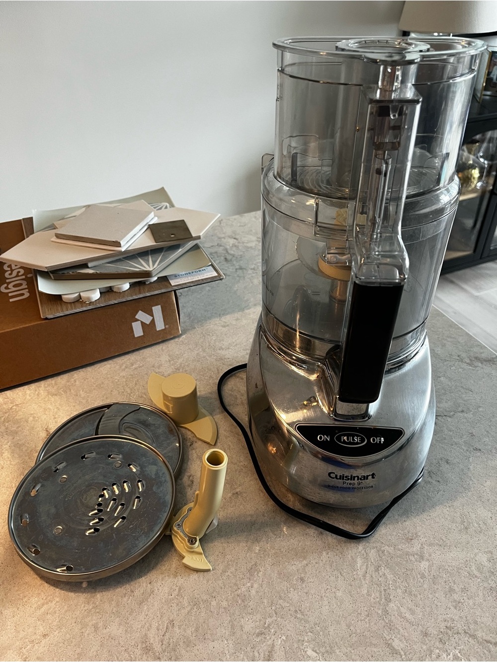 Cuisinart Silver and Clear Food Processor with Multiple Discs
